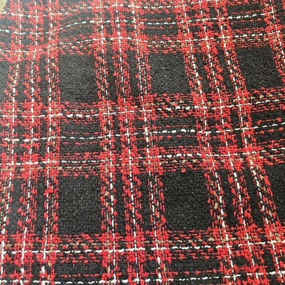 NWT Loft Plaid Skirt. Sz 8 Petite, side Zip With Lining And Total Length 17" - Picture 4 of 5